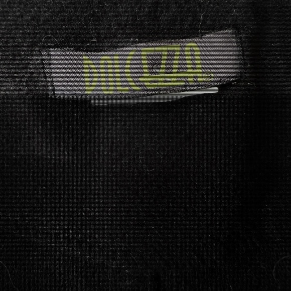 DOLCEZZA Italy poncho cape one size wool blend zip up black gray cream - Picture 7 of 7